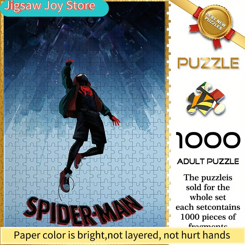 Marvel Themed Seamless Jigsaw Puzzle Z11.1-78, Spider-Man Miles Morales Parallel Universe City Jump Design - Durable Thick DIY
Marvel Themed Seamless Jigsaw Puzzle Z11.1-78, Spider-Man Miles Morales Parallel Universe City Jump Design - Durable Thick DIY