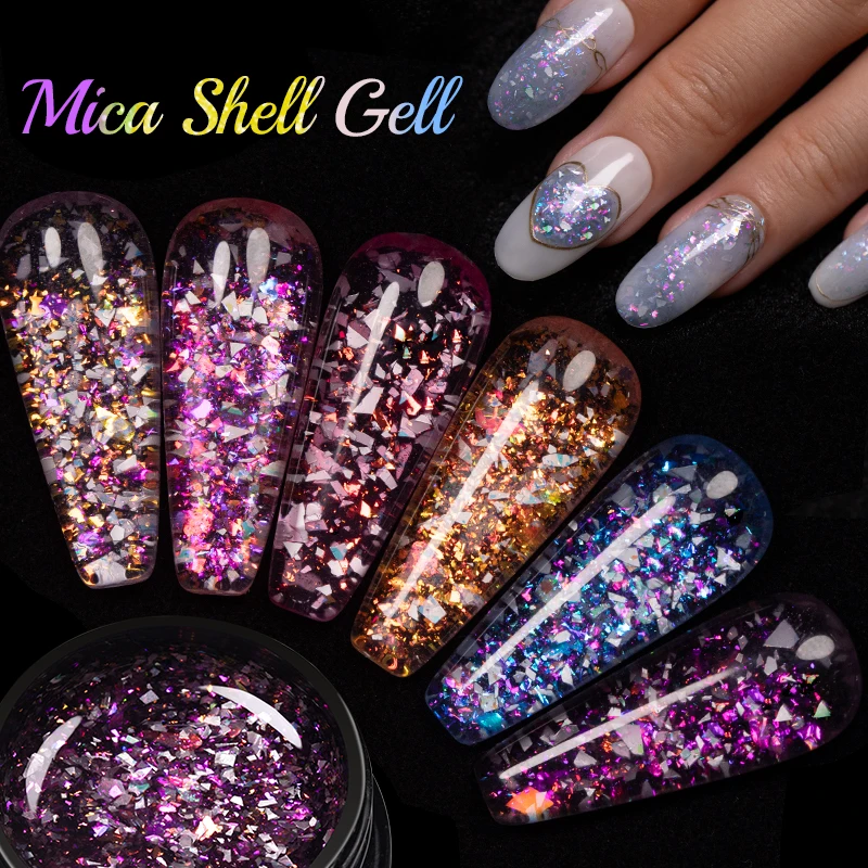 Sparkling Glitter Sequins Gel Nail Polish 5ML Colorful Mica Shell Sequins Semi-permanent Varnish Soak Off Nail Art Gel Manicure
Sparkling Glitter Sequins Gel Nail Polish 5ML Colorful Mica Shell Sequins Semi-permanent Varnish Soak Off Nail Art Gel Manicure