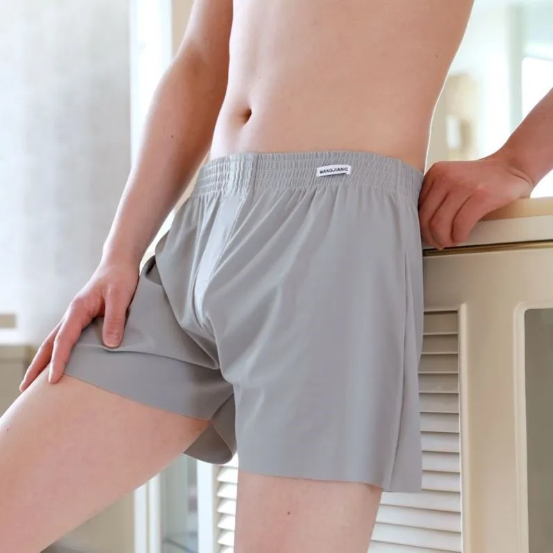 Men's Ice Silk Thin Short Shorts Home Leisure Pants Large Size Loose Sleepwear Boxer Briefs High Waist U Shape Design
Men's Ice Silk Thin Short Shorts Home Leisure Pants Large Size Loose Sleepwear Boxer Briefs High Waist U Shape Design