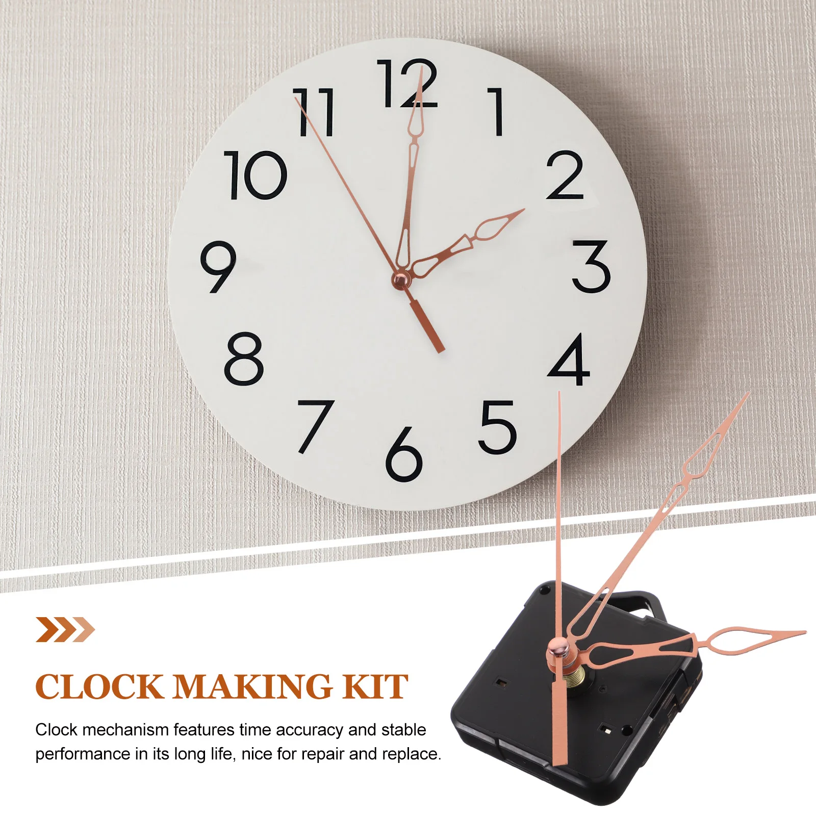 1Set Clock Movement Plastic Durable Mute Wall Clock Mechanism Replacement DIY Repair Kit Accessories for Home Shop Use 
1Set Clock Movement Plastic Durable Mute Wall Clock Mechanism Replacement DIY Repair Kit Accessories for Home Shop Use