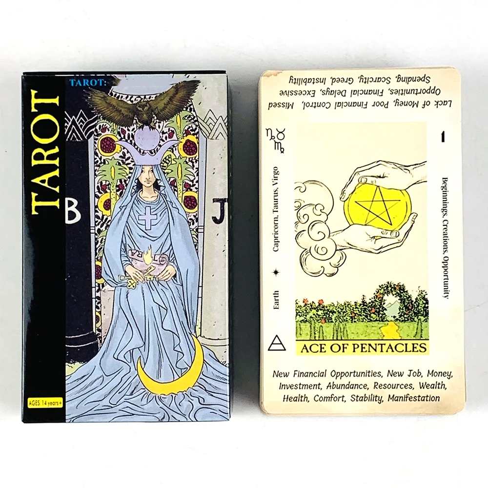 New Tarot Cards A 78pcs Oracle Fate Divination Edition Deck For Family Party Cards Game, Ideal for Travel, Meditation
New Tarot Cards A 78pcs Oracle Fate Divination Edition Deck For Family Party Cards Game, Ideal for Travel, Meditation