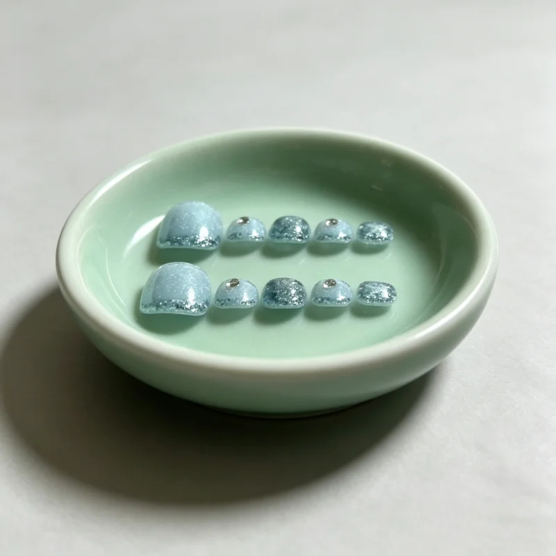 10Pcs Handmade Toenail Sea Blue Starry Sky Cat-Eye Fine Glitter Pearls High-Quality Press-On Nails—Perfect As A Gift for Girls
10Pcs Handmade Toenail Sea Blue Starry Sky Cat-Eye Fine Glitter Pearls High-Quality Press-On Nails—Perfect As A Gift for Girls
