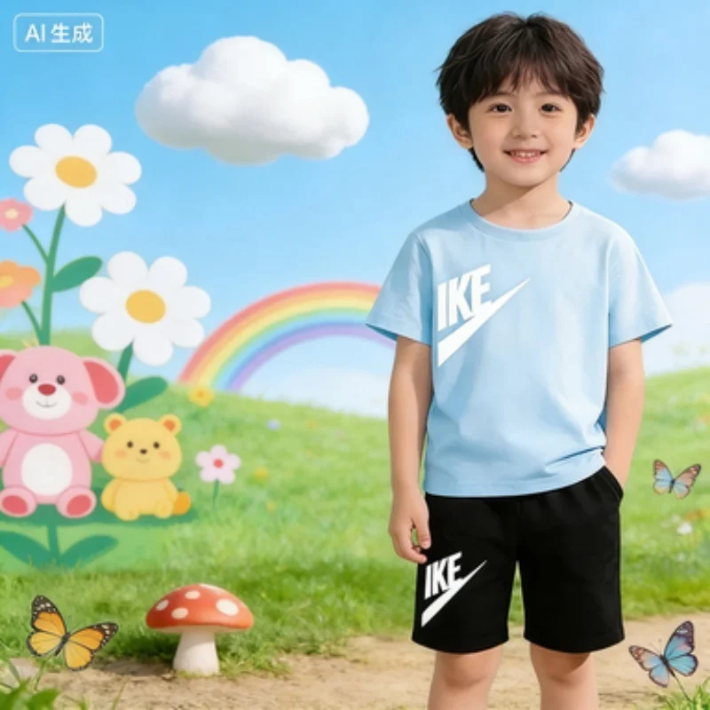 Boy Girl Summer Classics 3-12 Age New Model 2Piece Short Sleeve+Shorts Comfortable Breathable Children Sportswear Casual T Shirt
Boy Girl Summer Classics 3-12 Age New Model 2Piece Short Sleeve+Shorts Comfortable Breathable Children Sportswear Casual T Shirt