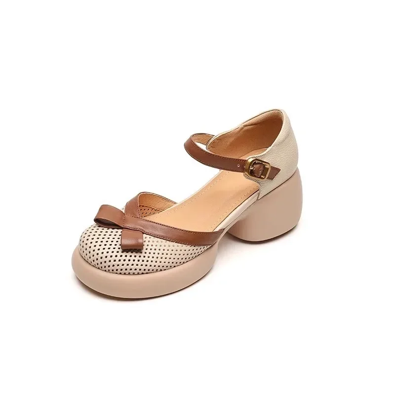 Women's 2025 New fashion autumn real soft PU leather retro hollow out thick heel sandals platform high heels footwear for girl
Women's 2025 New fashion autumn real soft PU leather retro hollow out thick heel sandals platform high heels footwear for girl