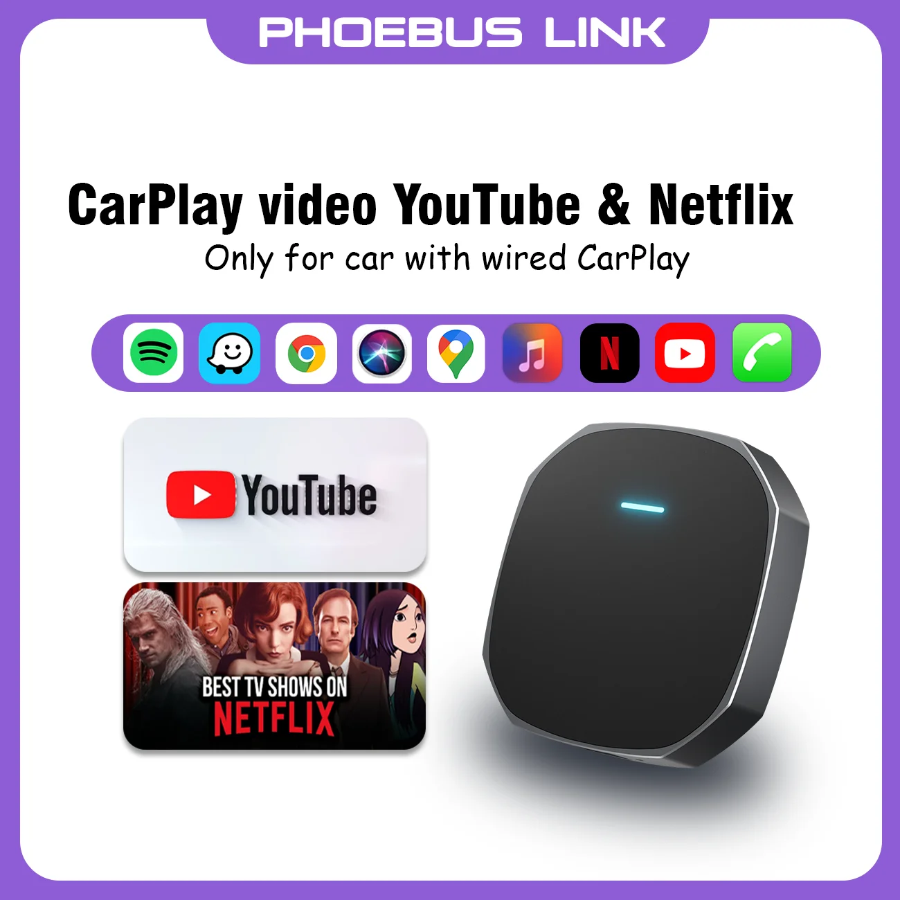 Wireless Android Auto Apple iPhone CarPlay Adapter Smart AI Box USB Multimedia Video for Youtube Car Accessories for Benz Audi
Wireless Android Auto Apple iPhone CarPlay Adapter Smart AI Box USB Multimedia Video for Youtube Car Accessories for Benz Audi