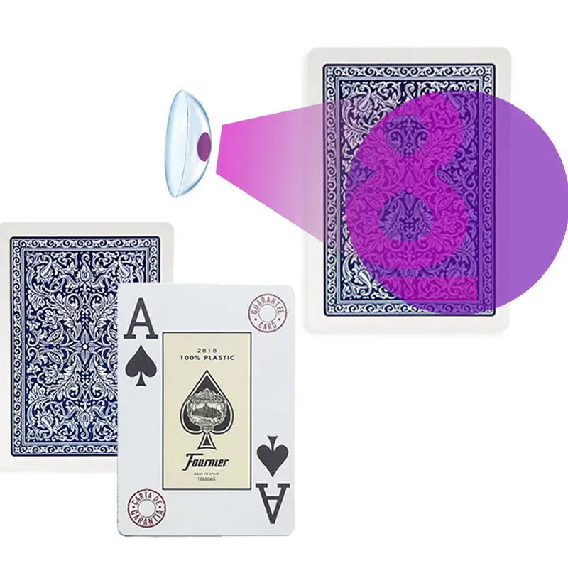 Infrared Marked Cards for UV lenses Special Fournier 2818 Anti Cheat Poker Board Game Deck
Infrared Marked Cards for UV lenses Special Fournier 2818 Anti Cheat Poker Board Game Deck