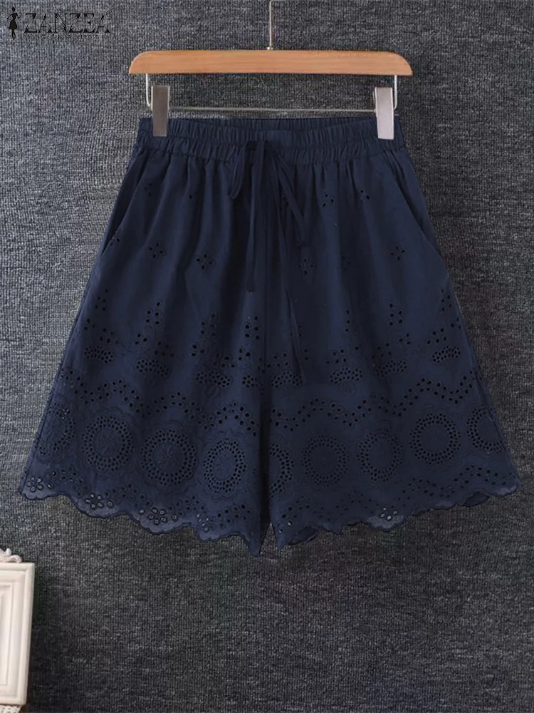 ZANZEA Women Summer Lace Shorts Fashion Loose Solid Short Pants Streetwear Party Female Bottom Elastic Waist Trouser Oversized
ZANZEA Women Summer Lace Shorts Fashion Loose Solid Short Pants Streetwear Party Female Bottom Elastic Waist Trouser Oversized