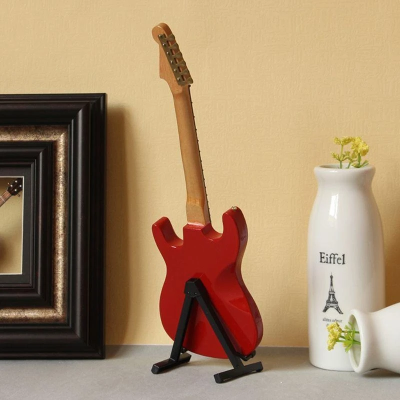 Guitar Wooden Miniature Guitar Model Musical Instrument Guitar