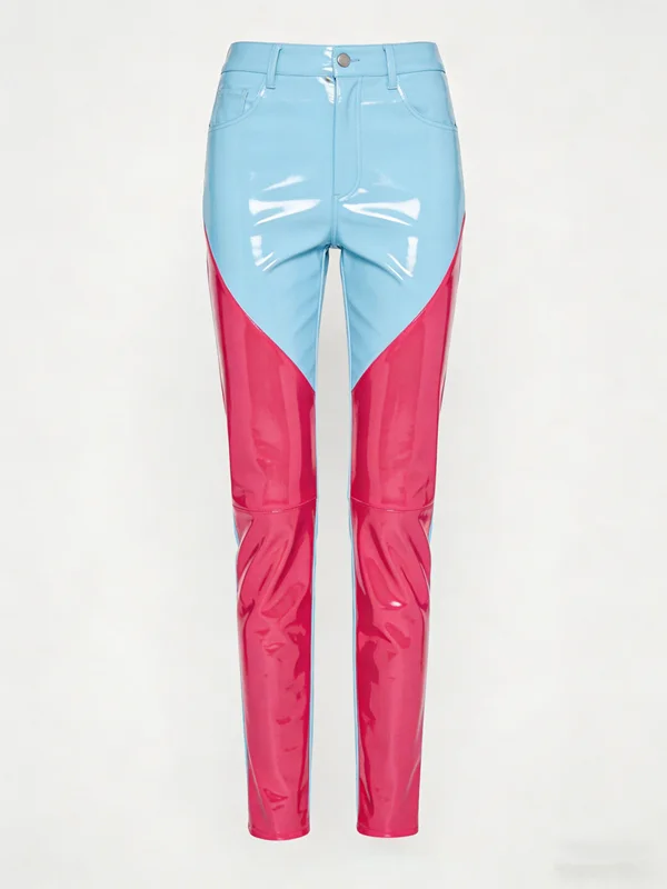 Premium Latex Bell Bottom Pants Pink White Two-Tone Shiny Bodycon Design for Party Night Out Masquerade
Premium Latex Bell Bottom Pants Pink White Two-Tone Shiny Bodycon Design for Party Night Out Masquerade