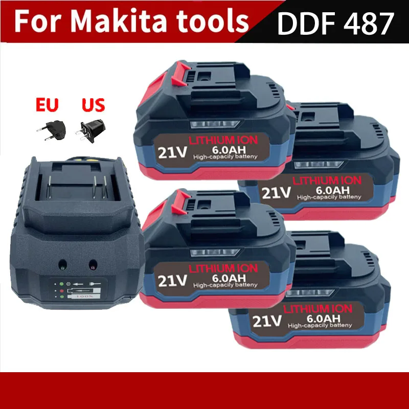for Makita 6.0Am 9.0Am 12.0Am 18V 12.0Ah Battery for Makita DGA404 DTW700 DHR202 DJV182 DDF487 Drill
for Makita 6.0Am 9.0Am 12.0Am 18V 12.0Ah Battery for Makita DGA404 DTW700 DHR202 DJV182 DDF487 Drill