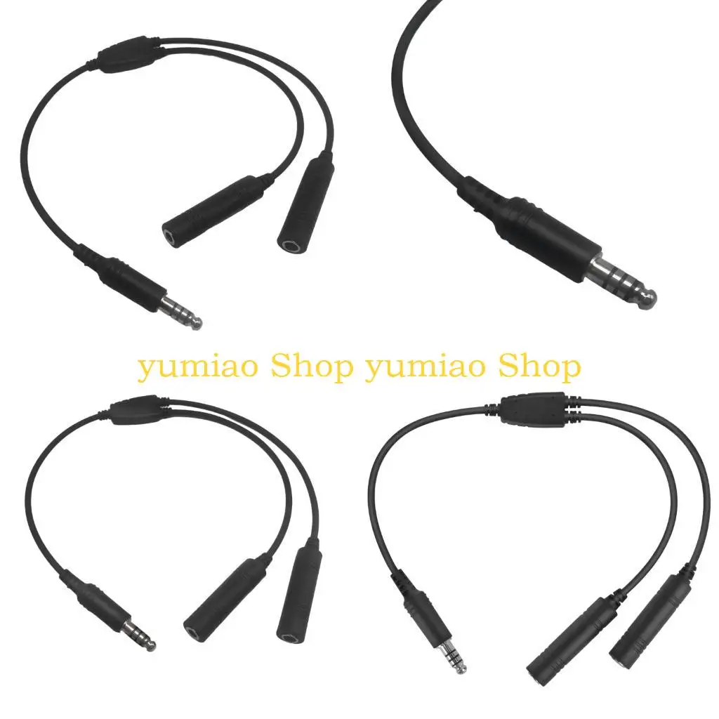 587B Helicopter Headset Conversion Cable Radio Adapter Plugs & Play Design
587B Helicopter Headset Conversion Cable Radio Adapter Plugs & Play Design