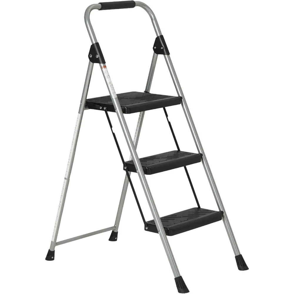 Folding 3 Step Portable Ladder, with Wide Anti-Slip Pedal, Black
Folding 3 Step Portable Ladder, with Wide Anti-Slip Pedal, Black