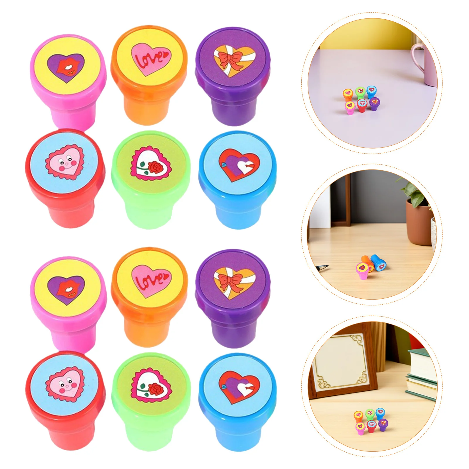 60 Pcs Valentine Love Stamp Notebook Heart Marker Stampers Stamps for Classroom Prize Emotion
60 Pcs Valentine Love Stamp Notebook Heart Marker Stampers Stamps for Classroom Prize Emotion