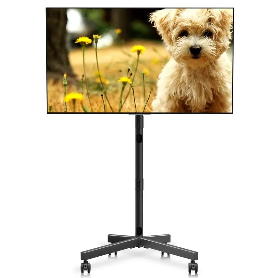 TV Stand with Wheels for Most 2160 Inch Flat Curved Screens TVs, Height Adjustable Rolling TV Cart, up to 77 lbs, Max VESA 400x4
TV Stand with Wheels for Most 2160 Inch Flat Curved Screens TVs, Height Adjustable Rolling TV Cart, up to 77 lbs, Max VESA 400x4