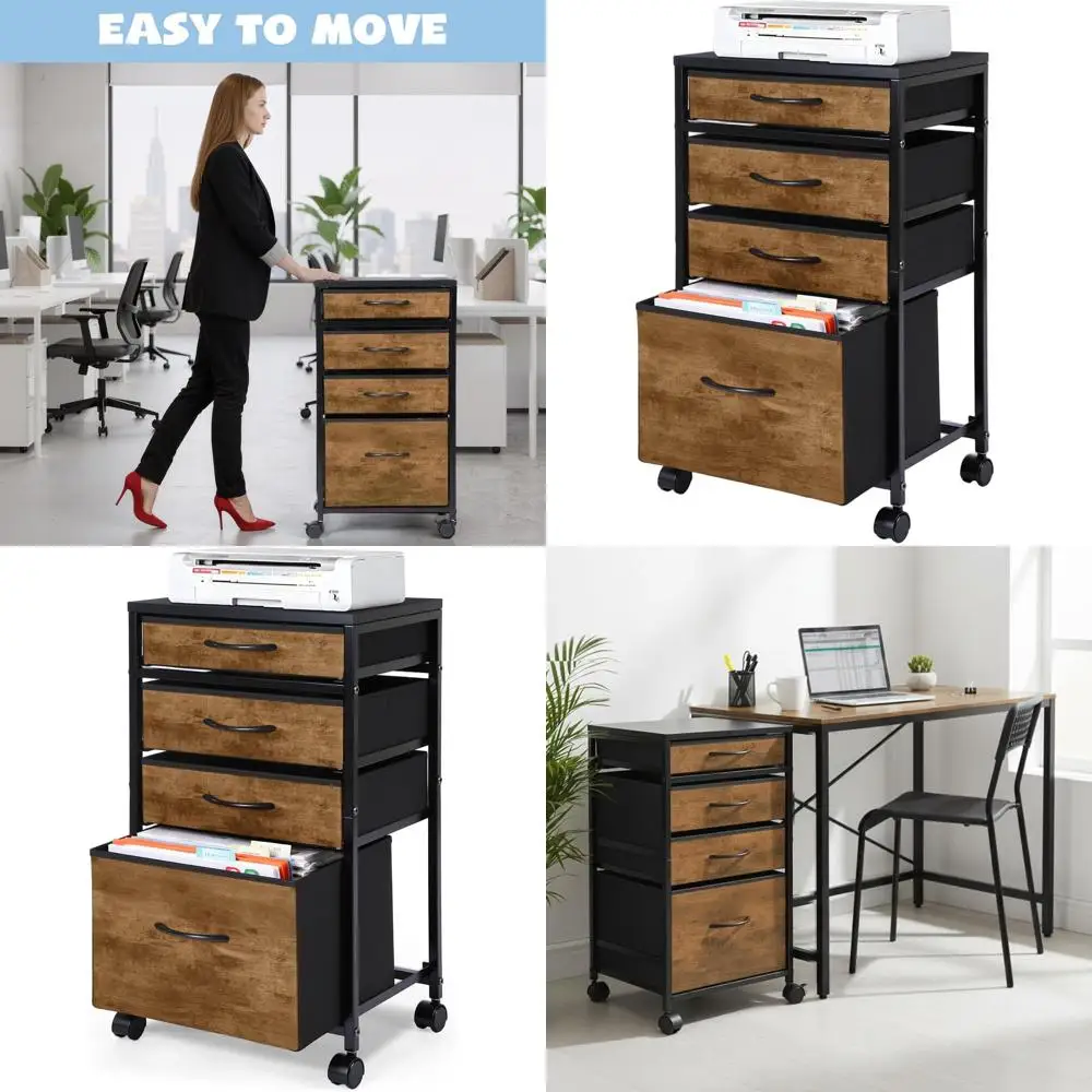 Мобильный металлический картотечный шкаф с тканевыми ящиками для документов формата А4/букше, подставка для принтера и хранилище на колесах для домашнего офиса
Мобильный металлический картотечный шкаф с тканевыми ящиками для документов формата А4/букше, подставка для принтера и хранилище на колесах для домашнего офиса