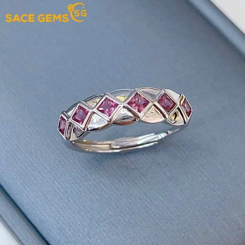 SACE GEMS Fashion 925 Sterling Silver 2.5mm Natural Garnet Luxury Rings for Women Created Wedding Engagement Party Fine Jewelry
SACE GEMS Fashion 925 Sterling Silver 2.5mm Natural Garnet Luxury Rings for Women Created Wedding Engagement Party Fine Jewelry