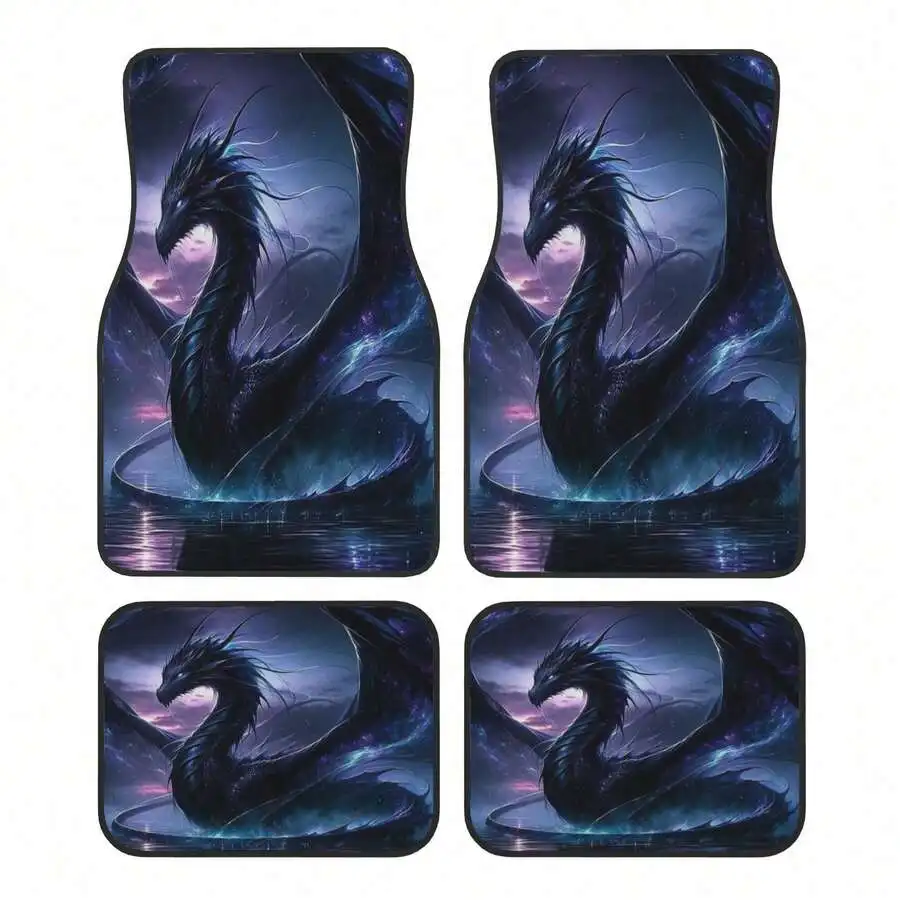 Set Of 4 Car Floor Mats Water Dragon Design Stain Resistant Slip Proof Easy Clean Universal Fit
Set Of 4 Car Floor Mats Water Dragon Design Stain Resistant Slip Proof Easy Clean Universal Fit
