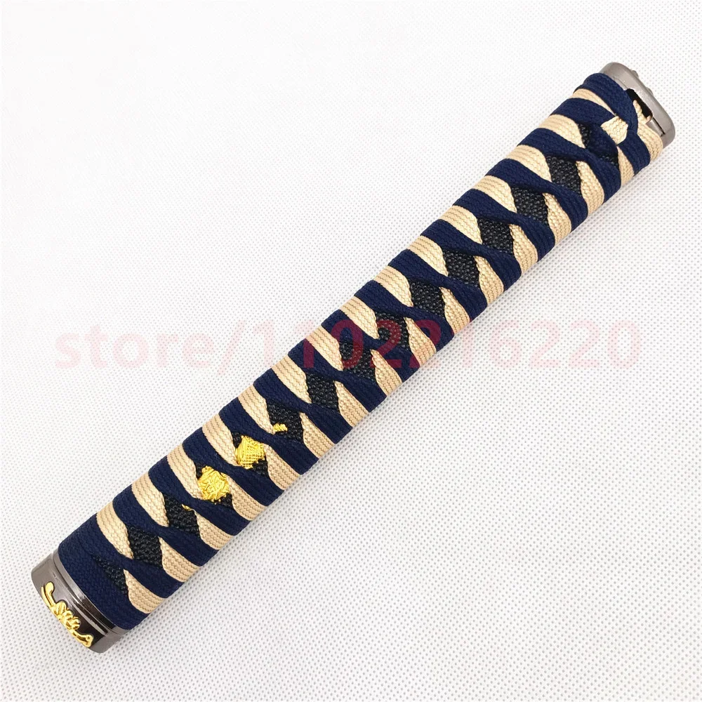 Красивая двухцветная ручка Tsuka 26 см, рукоять из сплава Fuchi Kashira Menuki для японского настоящего японского самурая, катаны, фитинги для меча, детали
Красивая двухцветная ручка Tsuka 26 см, рукоять из сплава Fuchi Kashira Menuki для японского настоящего японского самурая, катаны, фитинги для меча, детали