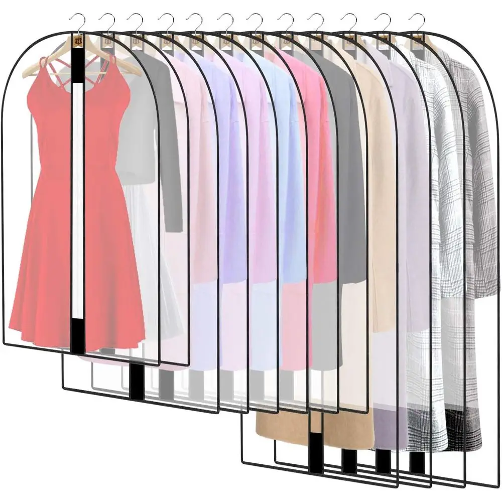 12-Pack Breathable Zippered Garment Bags for Suits - Dustproof Storage Covers for Wardrobe or Travel
12-Pack Breathable Zippered Garment Bags for Suits - Dustproof Storage Covers for Wardrobe or Travel