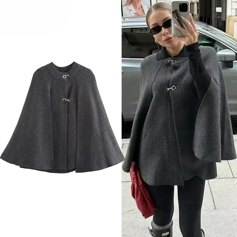 Winter Coats For Women Crop Knit Solid Coats Autumn Long Sleeve Women's Sweater Jacket Cape Demi-Season Elegant Woman Coat
Winter Coats For Women Crop Knit Solid Coats Autumn Long Sleeve Women's Sweater Jacket Cape Demi-Season Elegant Woman Coat