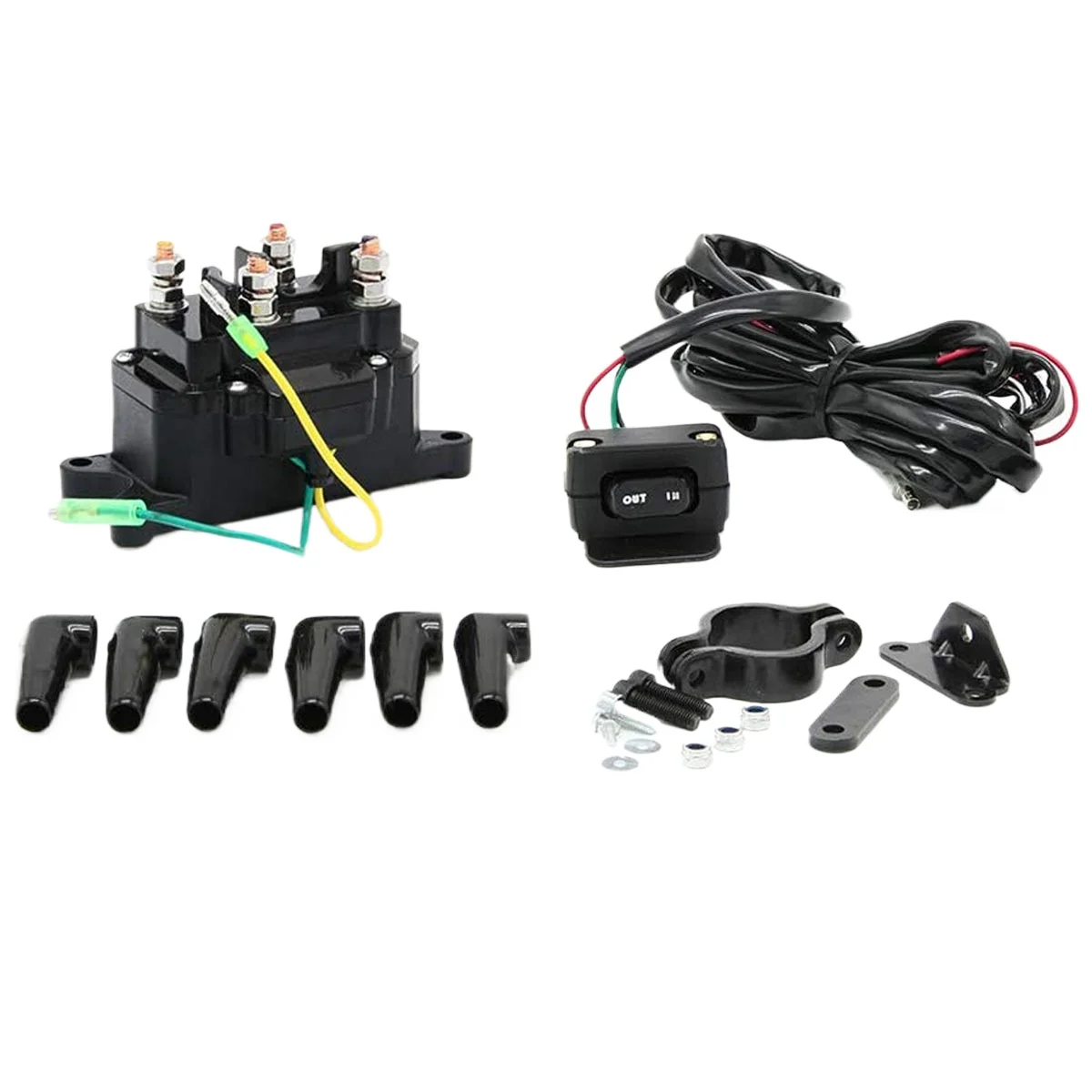 Электрическое реле лебедки для UTV, пикапов и квадроциклов с рычажным переключателем и кнопкой-джойстиком в сборе
Электрическое реле лебедки для UTV, пикапов и квадроциклов с рычажным переключателем и кнопкой-джойстиком в сборе