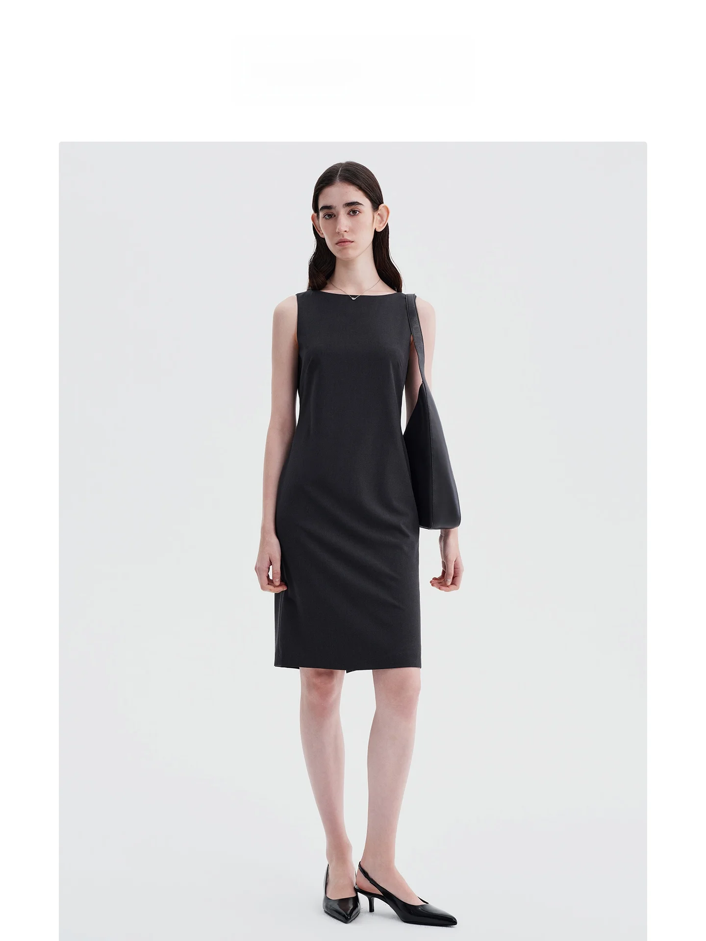 Elegant Grey Sleeveless Woolen Dress Women's Summer Slim Fit Waist Cinched Commute Workwear Skirt H-Line Zipper Closure
Elegant Grey Sleeveless Woolen Dress Women's Summer Slim Fit Waist Cinched Commute Workwear Skirt H-Line Zipper Closure