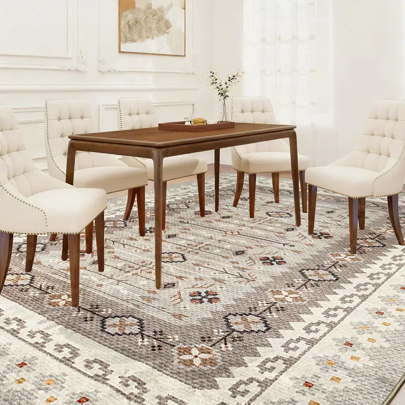 HOMCOM Machine Washable Area Rug 8x10, Non-Slip Boho Flannel Print Floor Carpet for Living Room, Bedroom, Dining Room, Brown
HOMCOM Machine Washable Area Rug 8x10, Non-Slip Boho Flannel Print Floor Carpet for Living Room, Bedroom, Dining Room, Brown