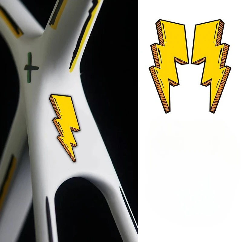 One Pair of Bike Frame Stickers - Waterproof Vinyl Bike Decoration, Lightning Shape Design for Mountain Bike/Road Bike
One Pair of Bike Frame Stickers - Waterproof Vinyl Bike Decoration, Lightning Shape Design for Mountain Bike/Road Bike