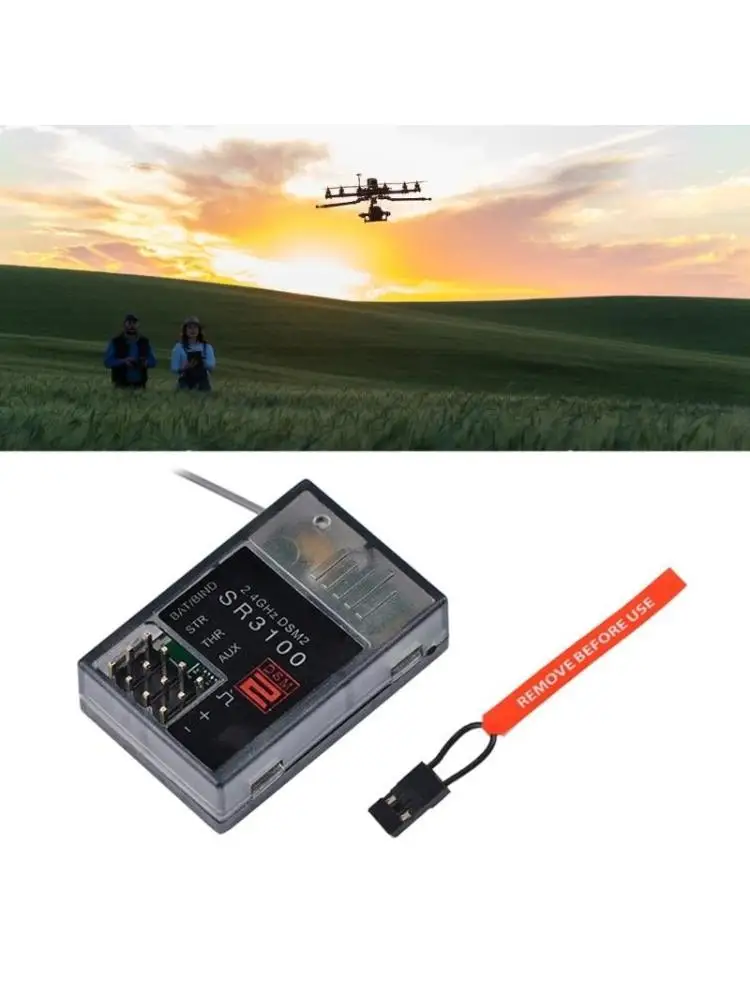 2.4GHz SR3100 3-Channel Modulation 3CH Receiver for DX2E DX3R DX4C Transmitters
2.4GHz SR3100 3-Channel Modulation 3CH Receiver for DX2E DX3R DX4C Transmitters