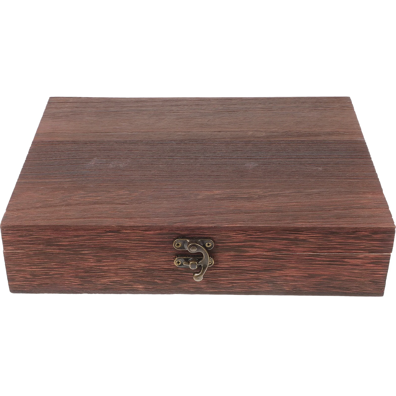 Rustic Wooden Storage Box Small Vintage Chest Jewelry Underwear Dust-proof Container Lock Hinged Practical Home Office Decor
Rustic Wooden Storage Box Small Vintage Chest Jewelry Underwear Dust-proof Container Lock Hinged Practical Home Office Decor