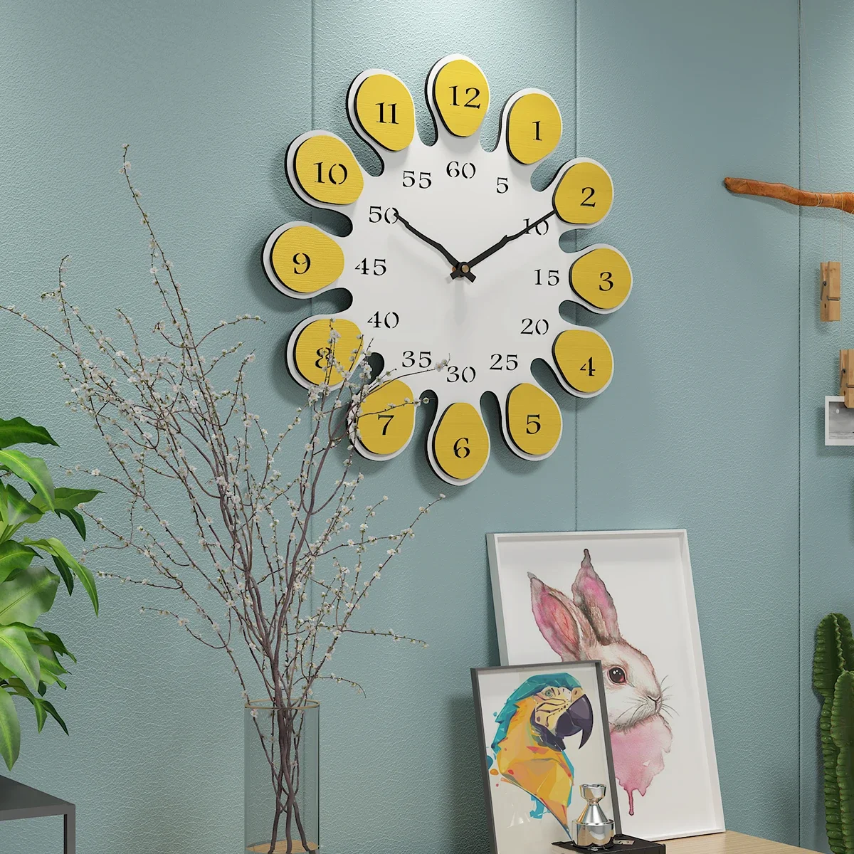 Creative Nordic style special-shaped personality clock wall hanging home bedroom simple living room decoration wall clock
Creative Nordic style special-shaped personality clock wall hanging home bedroom simple living room decoration wall clock