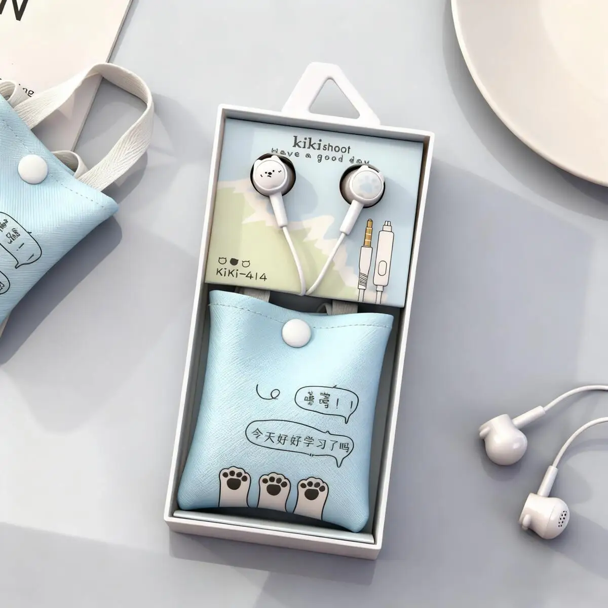 Cute Cartoon 3.5mm Wired Earphones Lightweight Stereo Headset with Storage Bag Music Gaming Earbuds Gift for Girls Students Kids
Cute Cartoon 3.5mm Wired Earphones Lightweight Stereo Headset with Storage Bag Music Gaming Earbuds Gift for Girls Students Kids