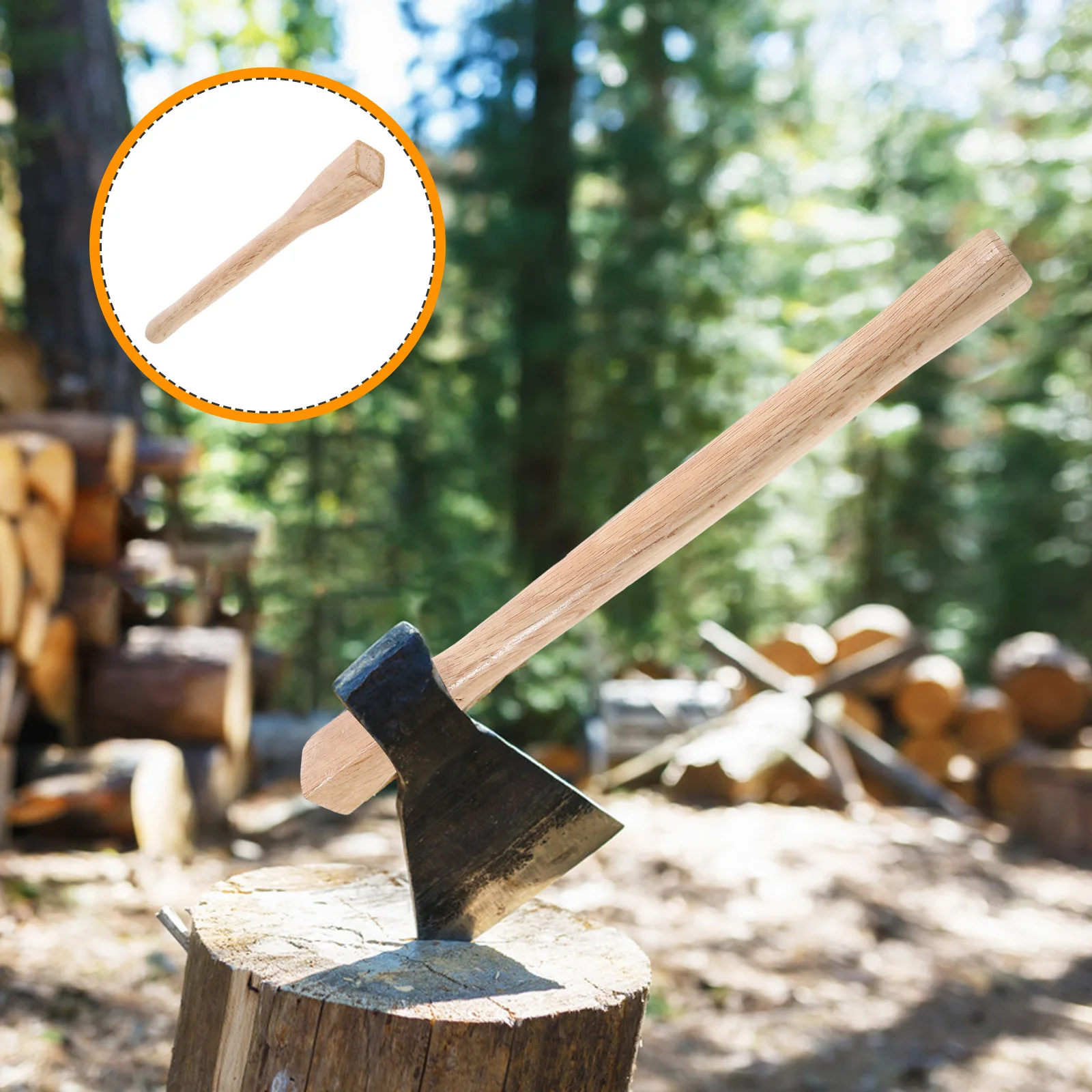 Wooden Handle 39Cm for Hammer Axe Hatchet Replacement Heavy Duty Ergonomic Grip for Splitting Chopping Stonemason Metalworker
Wooden Handle 39Cm for Hammer Axe Hatchet Replacement Heavy Duty Ergonomic Grip for Splitting Chopping Stonemason Metalworker