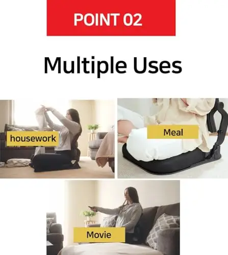 Orthopedic Foldable Floor Seat With Adjustable Backrest For Meditation, TV Viewing, And Household Tasks – Black
Orthopedic Foldable Floor Seat With Adjustable Backrest For Meditation, TV Viewing, And Household Tasks – Black