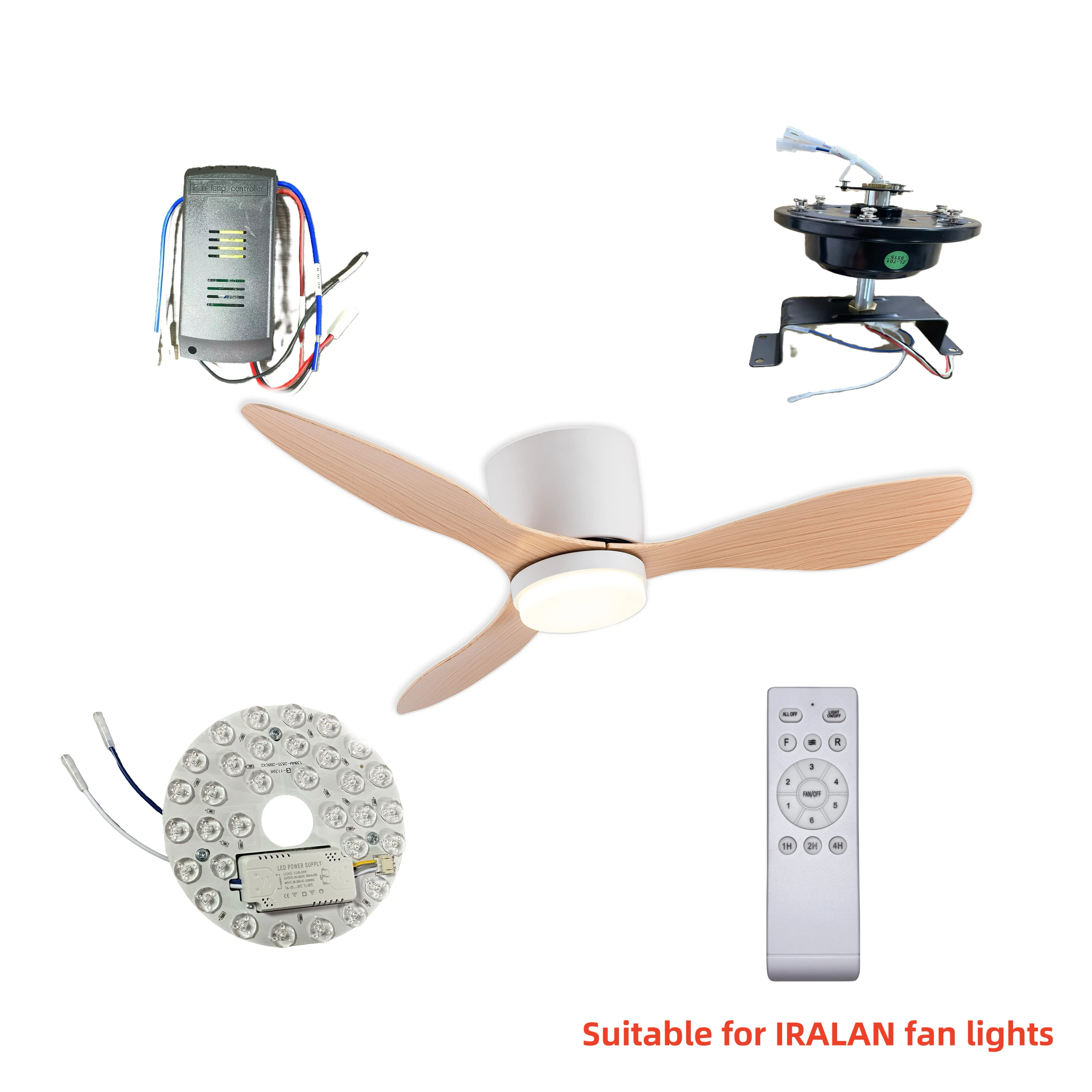 IRALAN Ceiling Fan Light Remote Control Kit 42/52inch Universal Easy Installation for Long Page Fan Light Adjustable Wind Speed
IRALAN Ceiling Fan Light Remote Control Kit 42/52inch Universal Easy Installation for Long Page Fan Light Adjustable Wind Speed