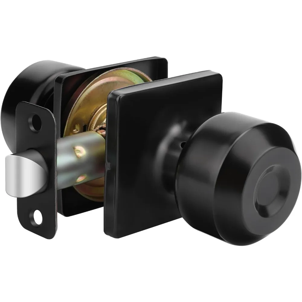 Black Closet Door Knobs, Matte Black Passage Door Knob Interior, Square Interior DoorKnobs for Hall and Closet (1 Pack)
Black Closet Door Knobs, Matte Black Passage Door Knob Interior, Square Interior DoorKnobs for Hall and Closet (1 Pack)
