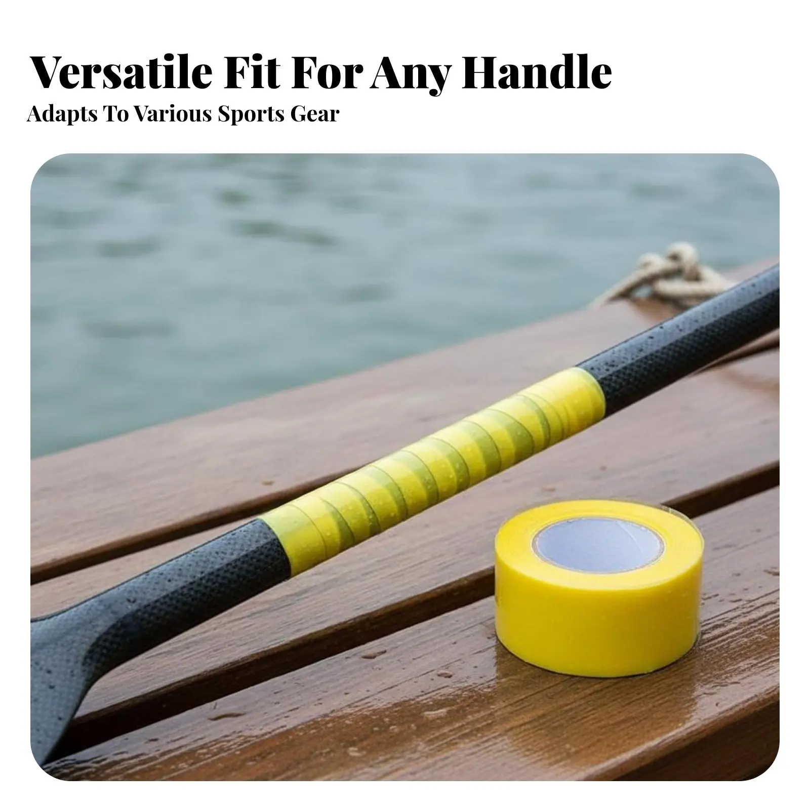 Paddle Grip Tape Waterproof Non-Slip Paddle Wrap Silicone Grip Wrap Stretchable the Material-Fusing Silicone Tape No Residue
Paddle Grip Tape Waterproof Non-Slip Paddle Wrap Silicone Grip Wrap Stretchable the Material-Fusing Silicone Tape No Residue