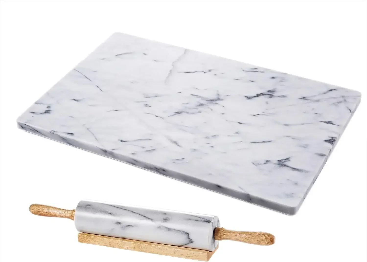 Pastry Board 16x20 inch Set with Rolling Pin/Wooden Handles 18 inch(White) Non-Slip Rubber Feets for Stability Perfect for Keep
Pastry Board 16x20 inch Set with Rolling Pin/Wooden Handles 18 inch(White) Non-Slip Rubber Feets for Stability Perfect for Keep