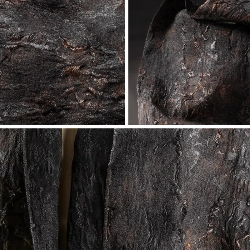 Бронзовый, черный, коричневый, потертый, жаккардовый, текстурированная ткань, креативное пальто «сделай сам», дизайн одежды, ажурная прочная ткань
Бронзовый, черный, коричневый, потертый, жаккардовый, текстурированная ткань, креативное пальто «сделай сам», дизайн одежды, ажурная прочная ткань