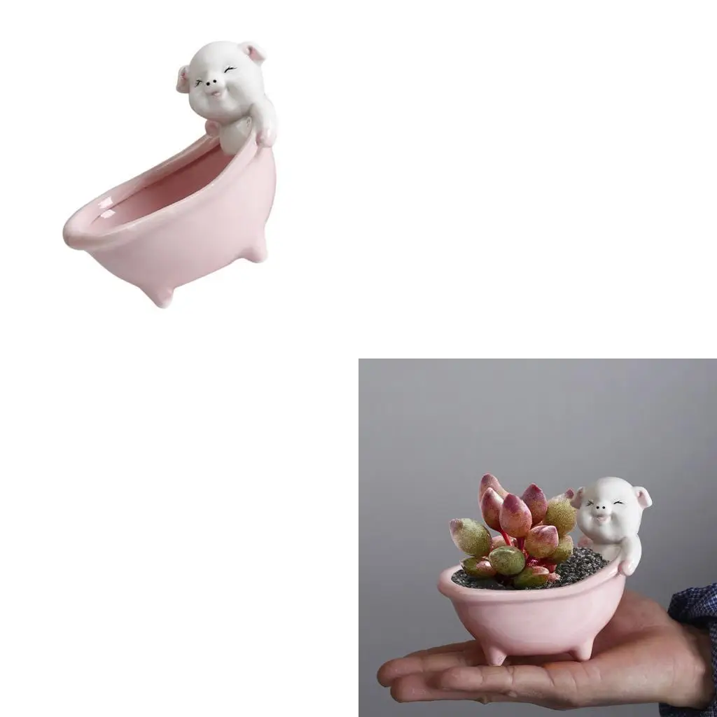 Ceramic Pig/Bear Fleshy Plant Flower Pot for Home Green Plant Potted Plant C5AD
Ceramic Pig/Bear Fleshy Plant Flower Pot for Home Green Plant Potted Plant C5AD