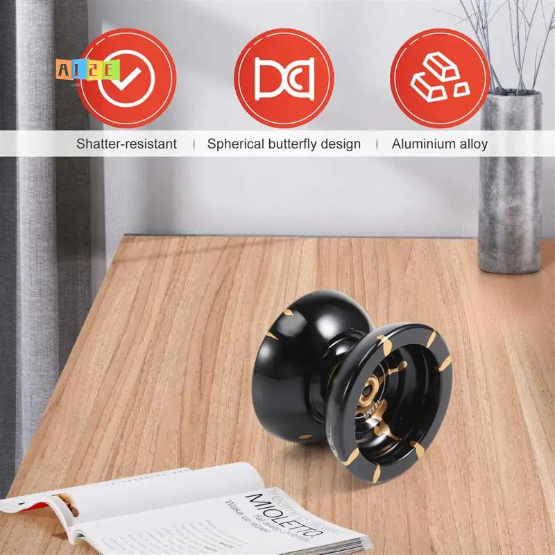 A12E-Magicyoyo N11 Профессиональный йойо из алюминиевого сплава, неотзывчивый мяч йо-йо (черный, золотой), сумка, перчатка, 5 струн
A12E-Magicyoyo N11 Профессиональный йойо из алюминиевого сплава, неотзывчивый мяч йо-йо (черный, золотой), сумка, перчатка, 5 струн