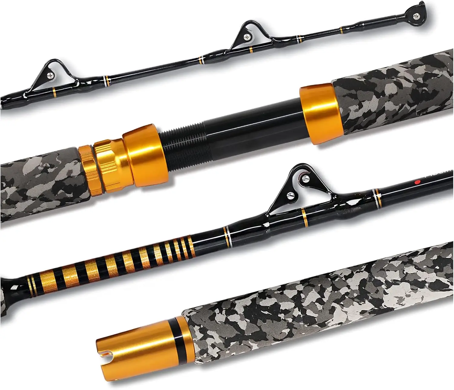 1-Piece 6-Feet Offshore Trolling Rod Conventional Boat Fishing Pole
1-Piece 6-Feet Offshore Trolling Rod Conventional Boat Fishing Pole
