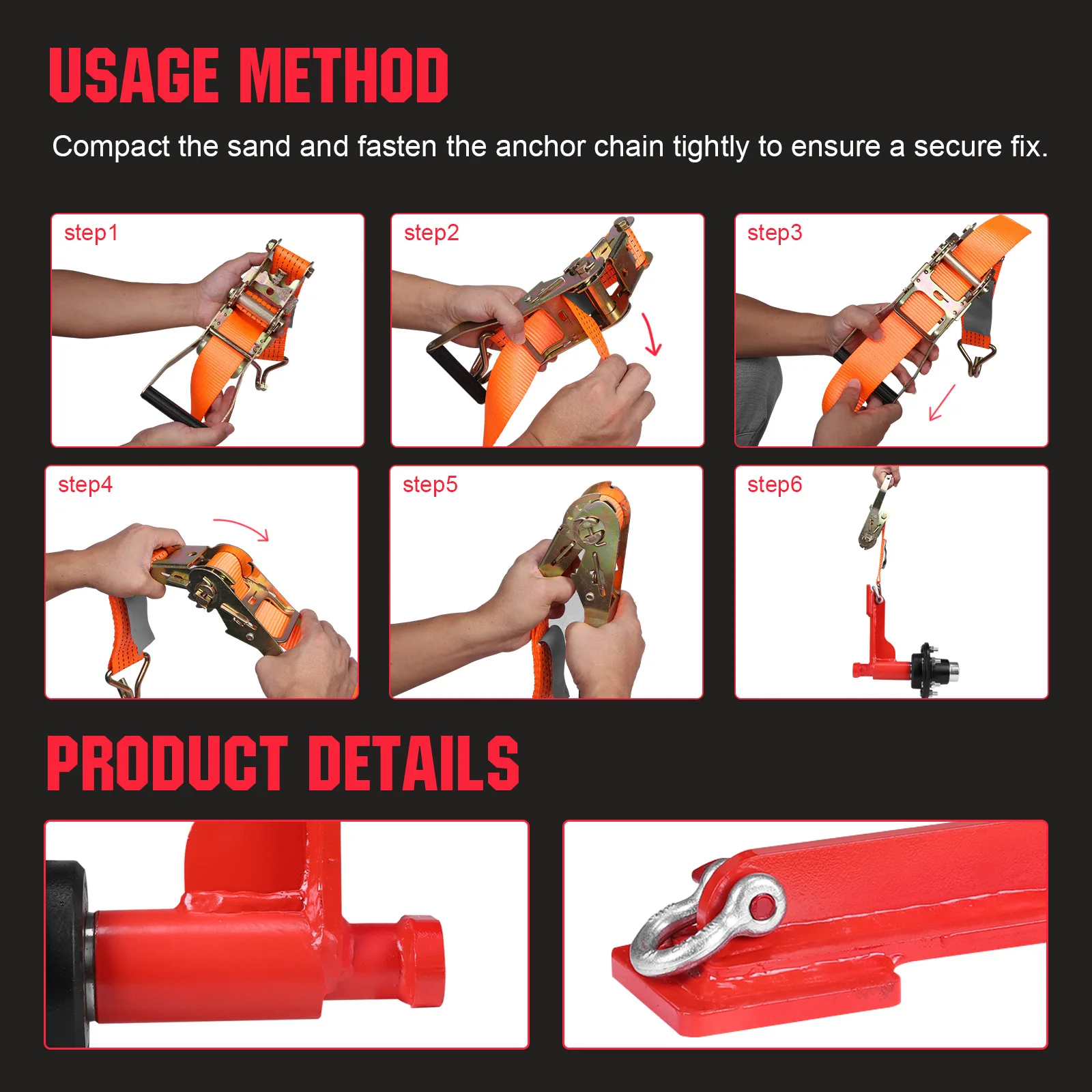 2Pack Heavy-Duty Ratchet Bundles with Ratchet Tie Container 6-Ear Wheel Kit 22000LBS Capacity for Move 20ft-40ft Containers
2Pack Heavy-Duty Ratchet Bundles with Ratchet Tie Container 6-Ear Wheel Kit 22000LBS Capacity for Move 20ft-40ft Containers