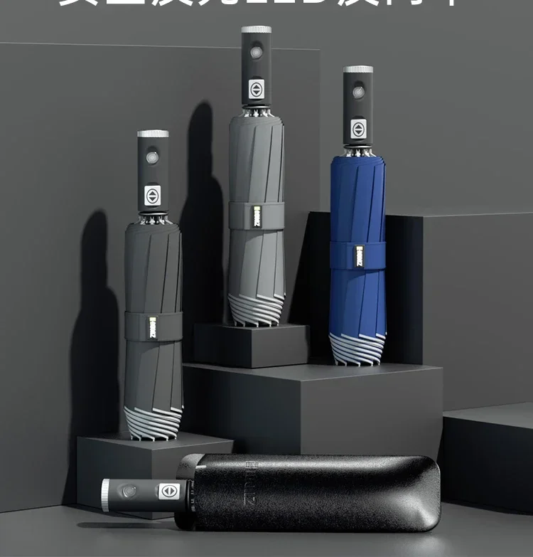 Umbrella fully automatic reverse car business men's folding umbrella portable storage large reinforced thickening special. Hot s
Umbrella fully automatic reverse car business men's folding umbrella portable storage large reinforced thickening special. Hot s