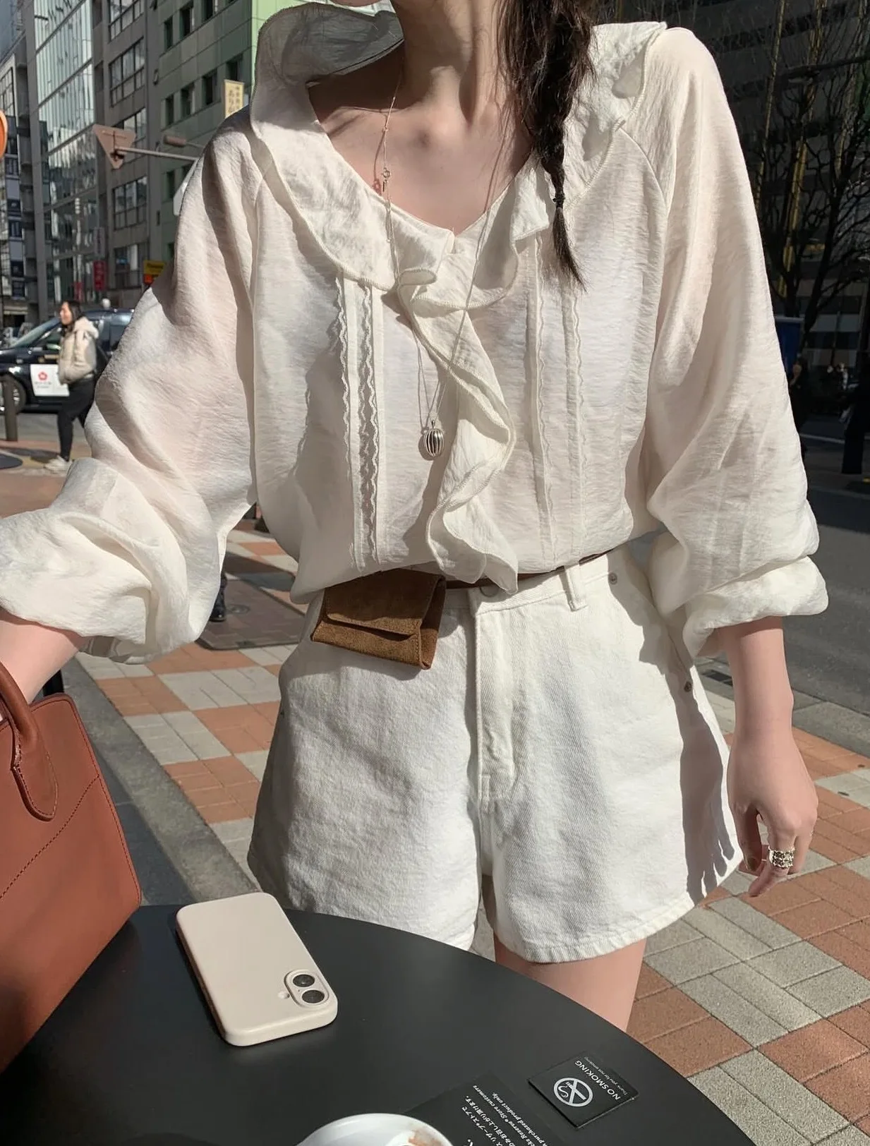Women's Long Sleeve Shirt Loose Fit Bow Tie Design Wood Grain Sweet Style Versatile Quality Top Elegant Atmosphere
Women's Long Sleeve Shirt Loose Fit Bow Tie Design Wood Grain Sweet Style Versatile Quality Top Elegant Atmosphere