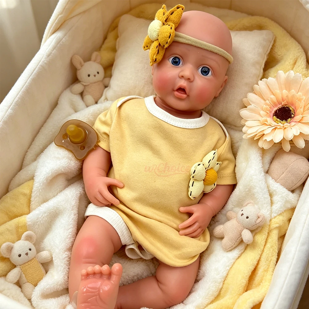 17inch Open Eyes Full Soft Silicone Reborn Baby Lifelike Hand Painted Details Washable Doll for Anniversary Gift
17inch Open Eyes Full Soft Silicone Reborn Baby Lifelike Hand Painted Details Washable Doll for Anniversary Gift