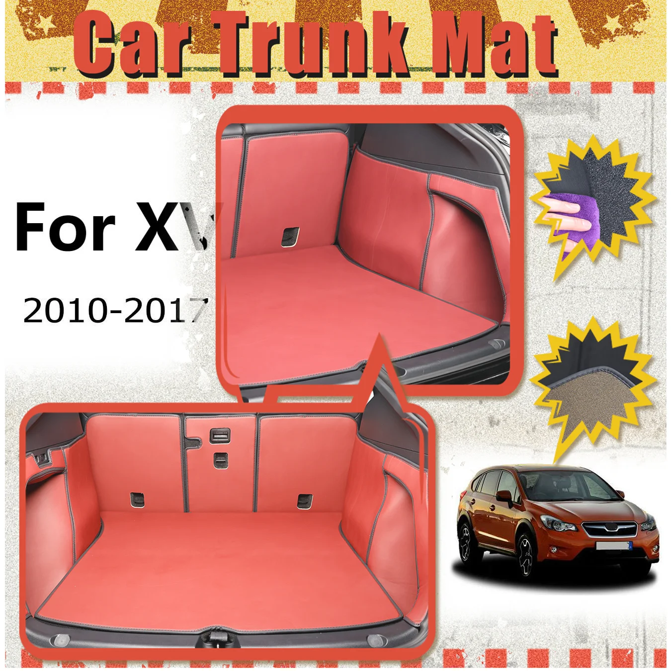 For Subaru For XV 2010-2017 Car Trunk Mat Full Encirclement thickened three-layer PVC anti-slip wear-resistant waterproof
For Subaru For XV 2010-2017 Car Trunk Mat Full Encirclement thickened three-layer PVC anti-slip wear-resistant waterproof
