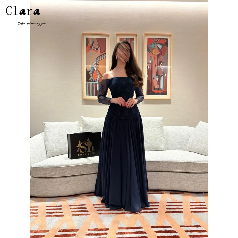 Clara Custom A-line Blue Lace Off-shoulder Dresses 2026 Luxury Prom Dress 2026 Woman Long Elegant Woman Party Dress Evening Gown
Clara Custom A-line Blue Lace Off-shoulder Dresses 2026 Luxury Prom Dress 2026 Woman Long Elegant Woman Party Dress Evening Gown