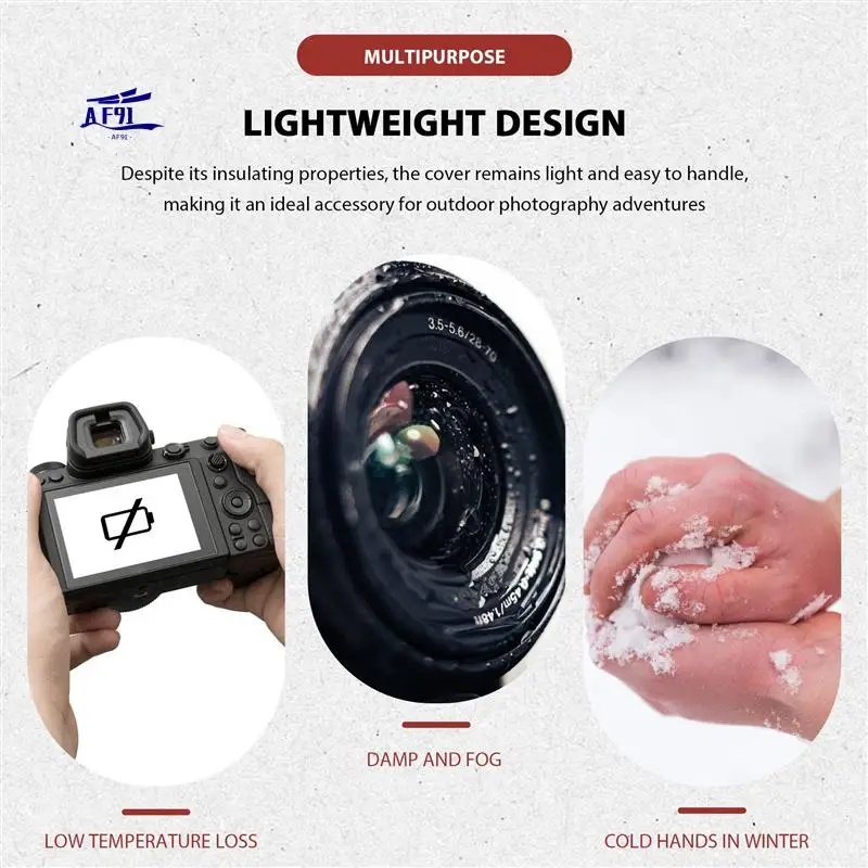 AF91-для DSLR микро-одинарной камеры, холодный чехол, изолированный защитный теплый чехол для повышенной фотографии
AF91-для DSLR микро-одинарной камеры, холодный чехол, изолированный защитный теплый чехол для повышенной фотографии