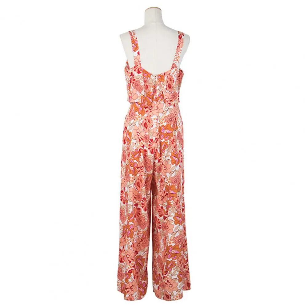 Women Jumpsuit Soft Fabric Women Jumpsuit Floral Print Backless Wide Leg Jumpsuit for Women Vacation Beachwear with Square Neck
Women Jumpsuit Soft Fabric Women Jumpsuit Floral Print Backless Wide Leg Jumpsuit for Women Vacation Beachwear with Square Neck